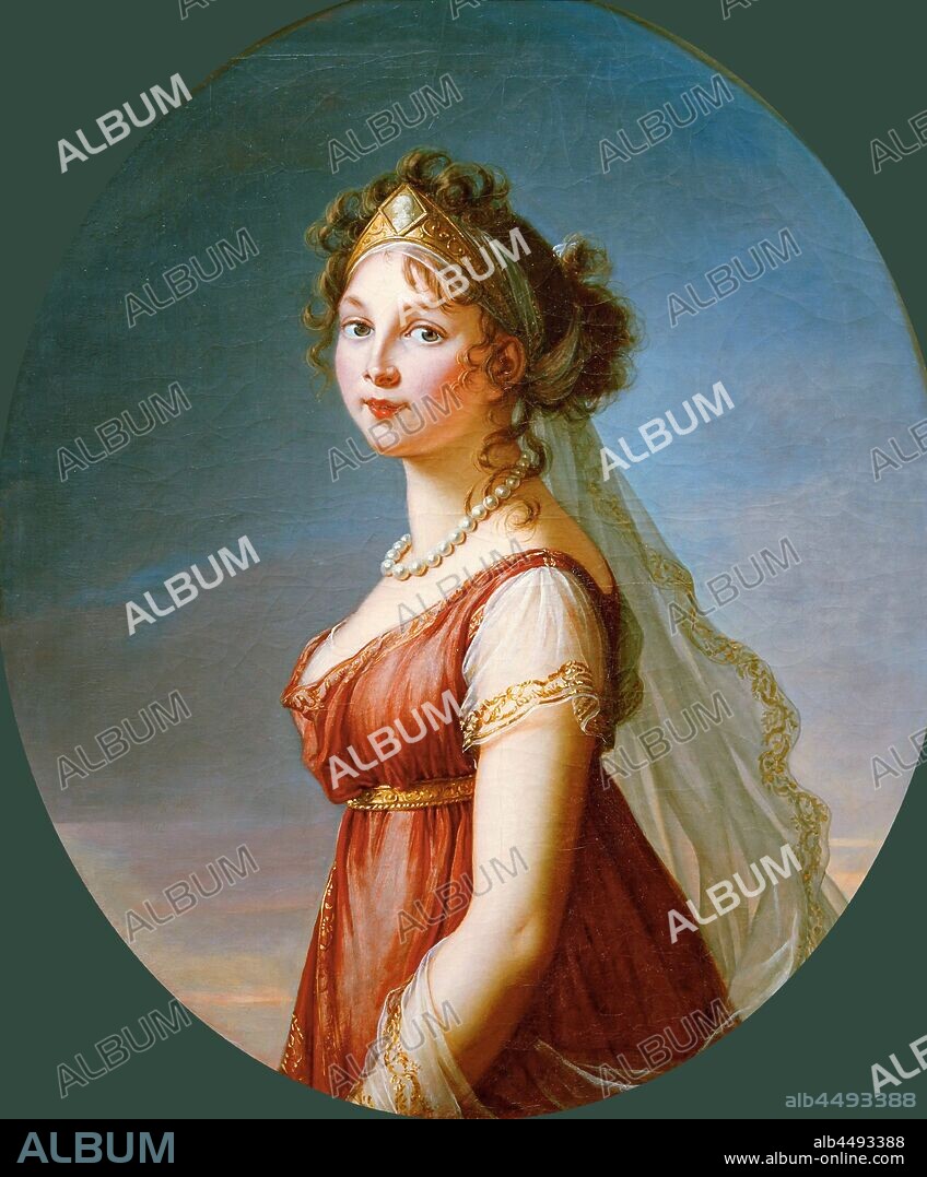 ÉLISABETH LOUISE VIGéE LE BRUN. Portrait of Queen Louise of Prussia (1776-1810).