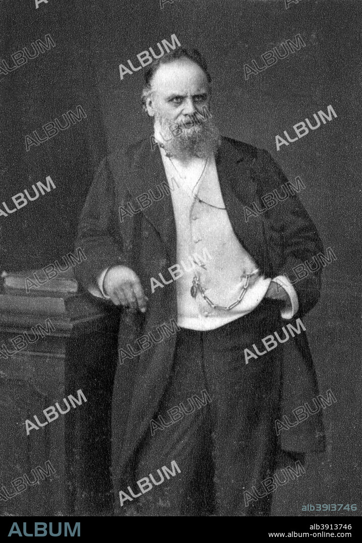 Aristide Boucicaut, French retailer, 1874. Boucicaut (1810-1877) founded Le Bon Marche, one of the first department stores, in Paris in 1838. A photograph from Album de Photographies, Dans L'Intimite de Personnages Illustres, 1850-1950, Editions MD, 22 Rue de L'Arcade, Paris 8, 1850-1950.