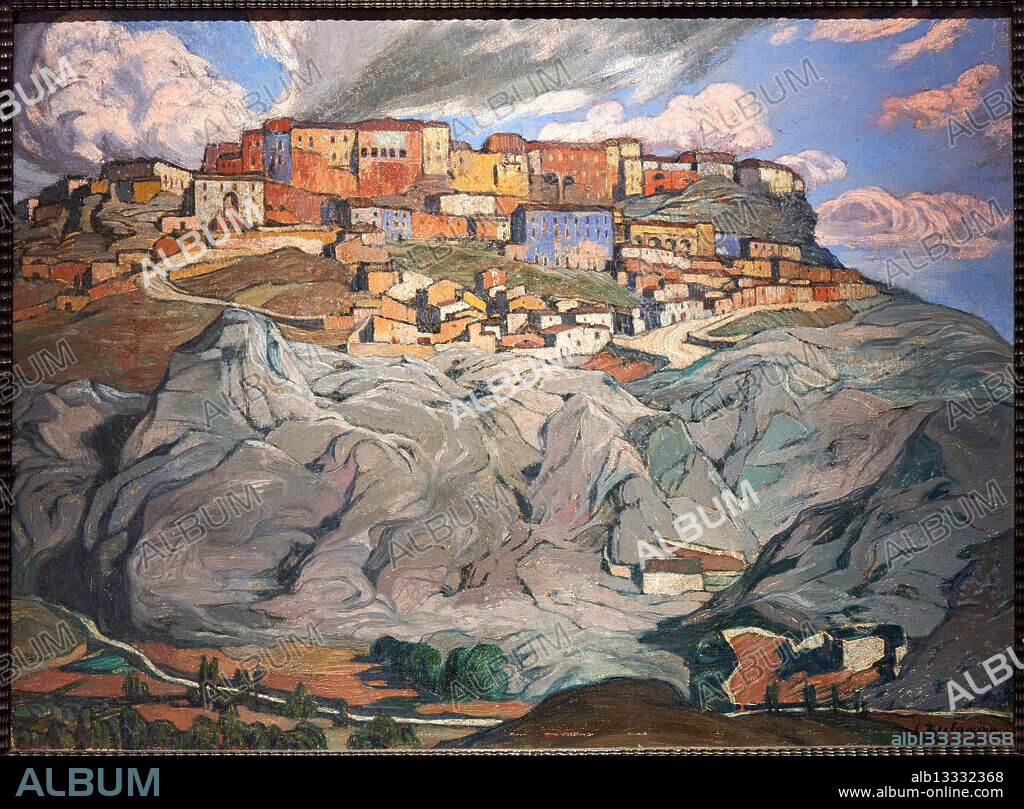 Paisaje de Sepúlveda, 1912, 1913, IGNACIO ZULOAGA ZABALETA (1870-1945), Museo de Bellas Artes de Valencia, Comunidad Valenciana, Spain.
