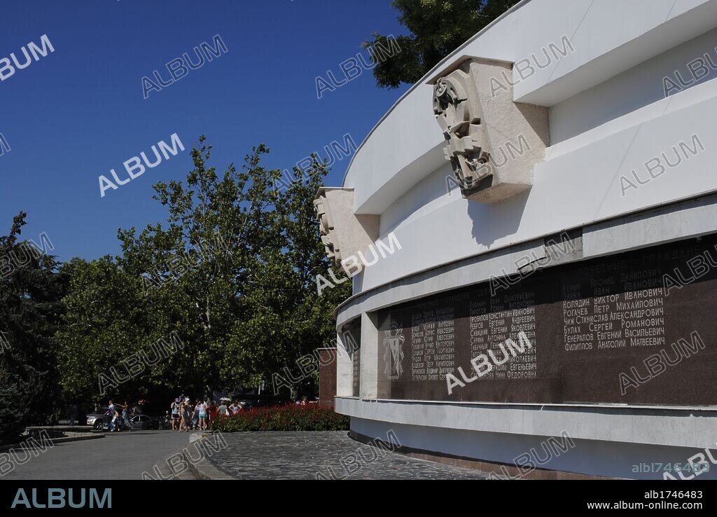 UCRANIA. SEBASTOPOL. Memorial de la división de Sebastopol, 1941-1942. Conmemora el asedio por parte del Eje Alemán, durante la II Guerra Mundial de 1941-1942. La ciudad finalmente fue tomada por los nazis.