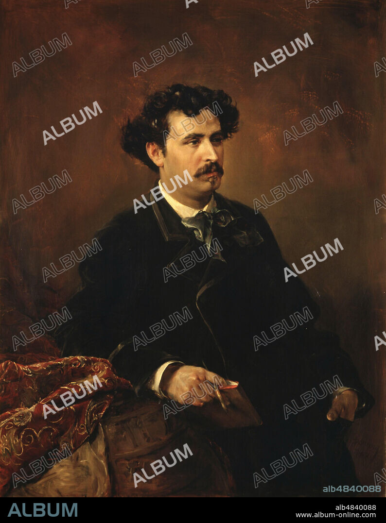 FORTUNY, MARIANO. PINTOR ESPAÑOL. REUS 1838-1874. OLEO DE FRANCISCO DOMINGO MARQUES.. MUSEO BELLAS ARTES. BILBAO.