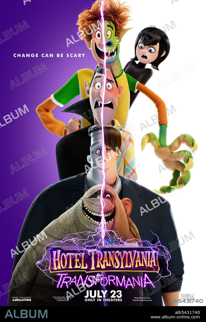 Plakat zu HOTEL TRANSSYLVANIEN: EINE MONSTER VERWANDLUNG, 2022 (HOTEL TRANSYLVANIA: TRANSFORMANIA), unter der Regie von DEREK DRYMON und JENNIFER KLUSKA. Copyright COLUMBIA PICTURES/SONY PICTURES ANIMATION.
