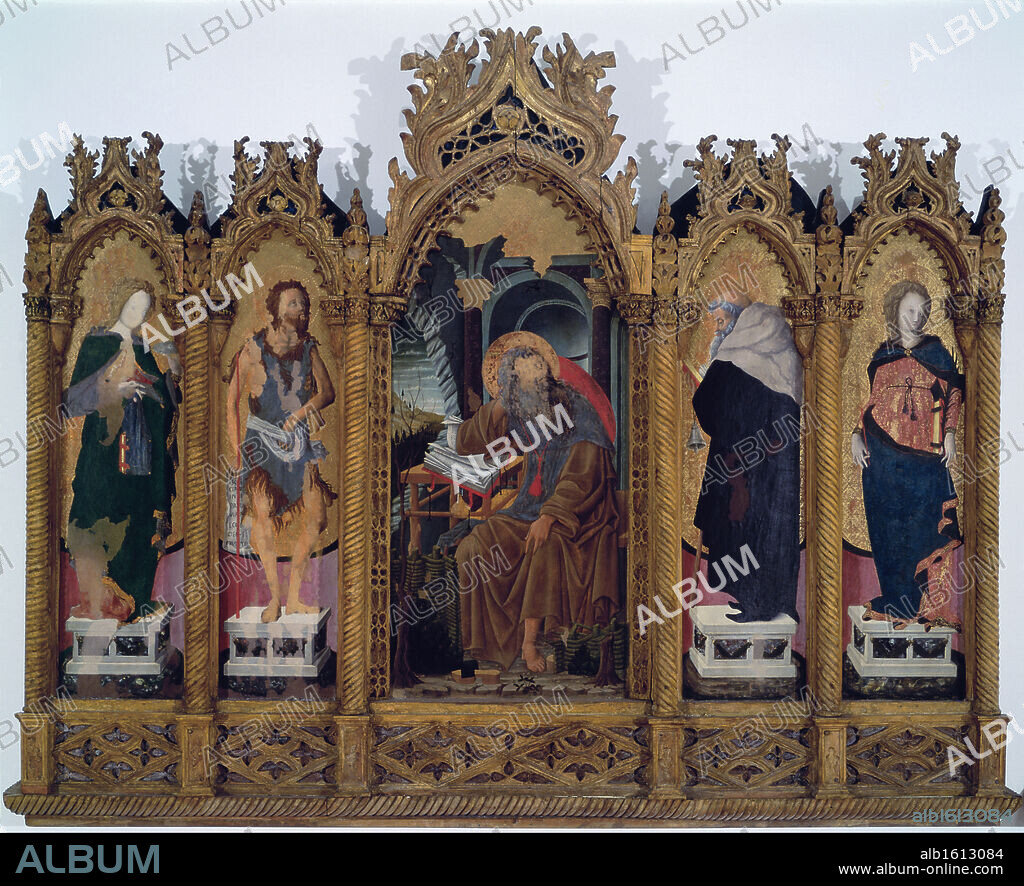 Polyptych of Lazarus  Francesco Squarcione (1397-1468 Italian)  Museo Civico, Padua, Italy.