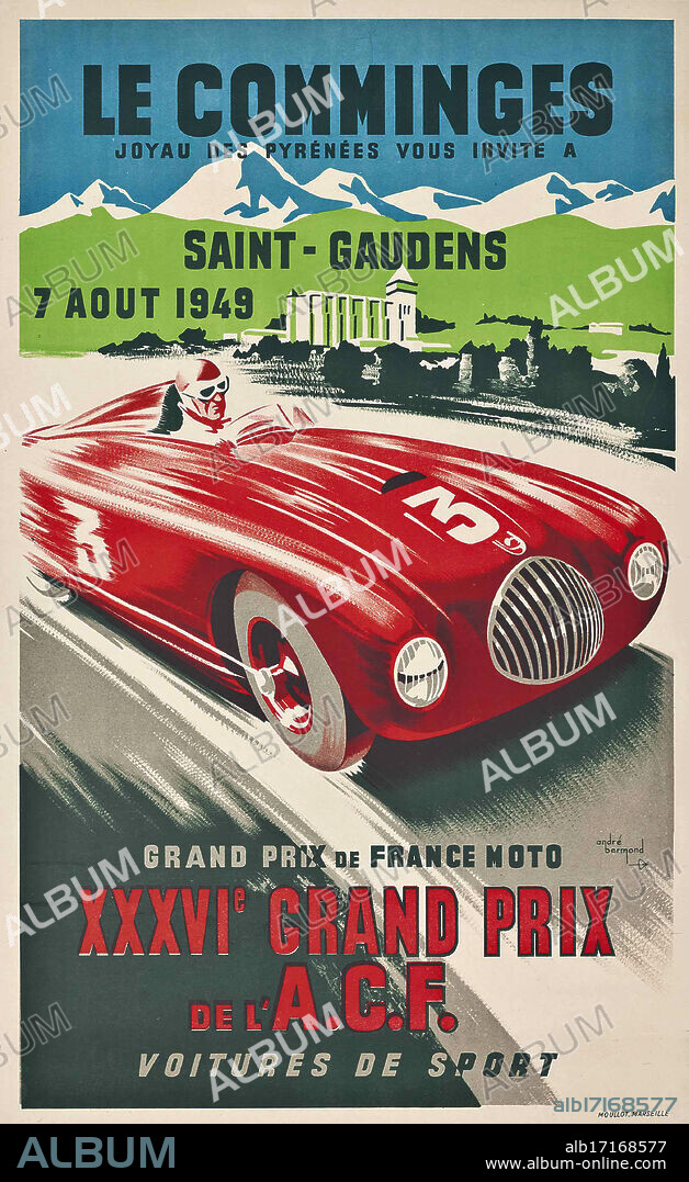 ANDRÉ BERMOND. XXXVIe Grand Prix de l'A.C.F.