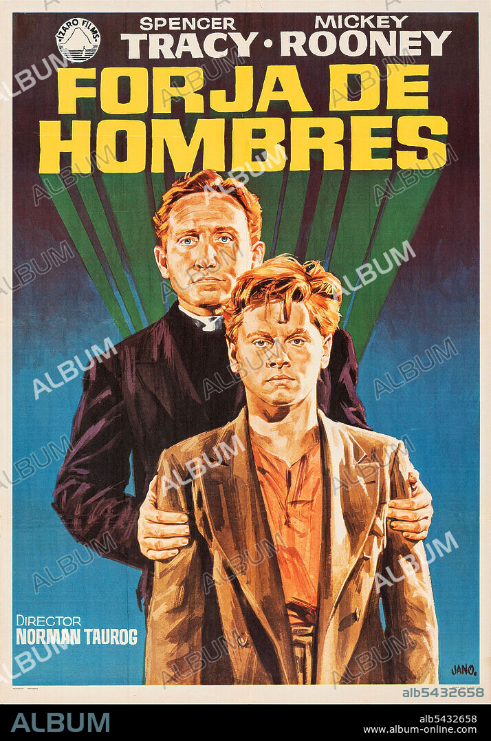 MICKEY ROONEY und SPENCER TRACY in BOYS TOWN, 1938, unter der Regie von NORMAN TAUROG. Copyright M.G.M.