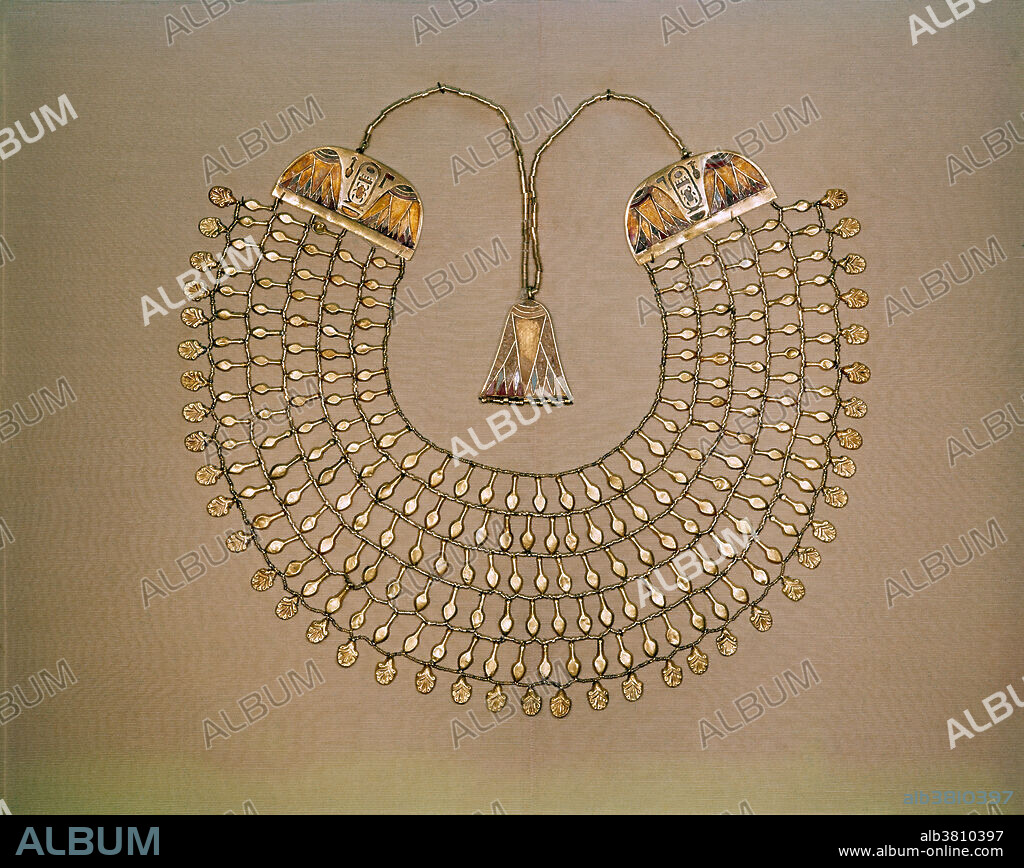 Ancient Egyptian royal jewelry at the Metropolitan Museum of Art, New York.