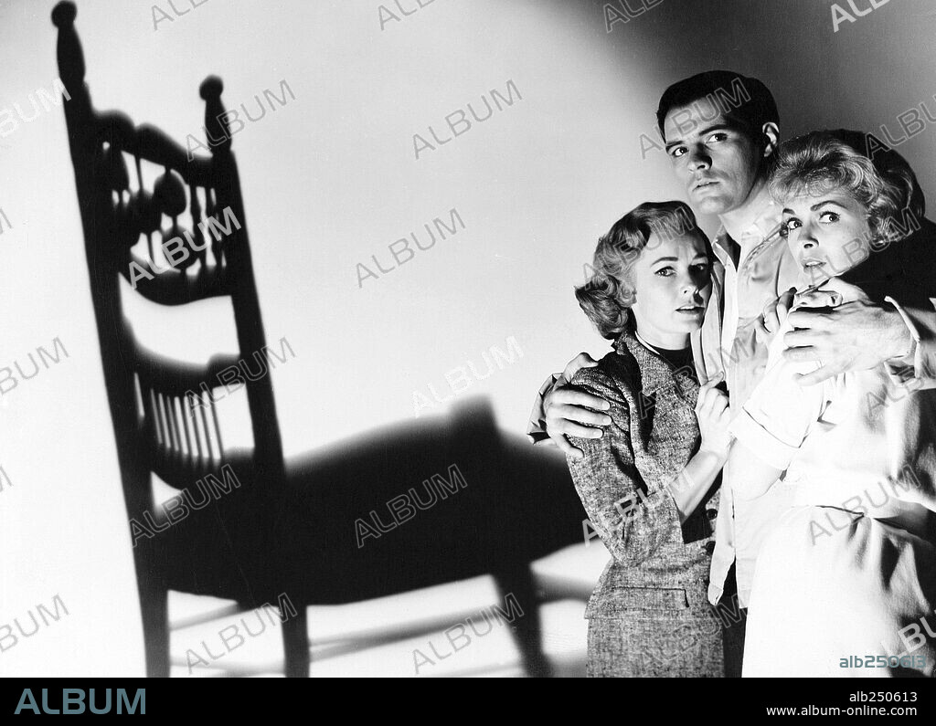 JANET LEIGH, JOHN GAVIN y VERA MILES en PSICOSIS, 1960 (PSYCHO), dirigida por ALFRED HITCHCOCK. Copyright SHAMLEY PRODUCTIONS.