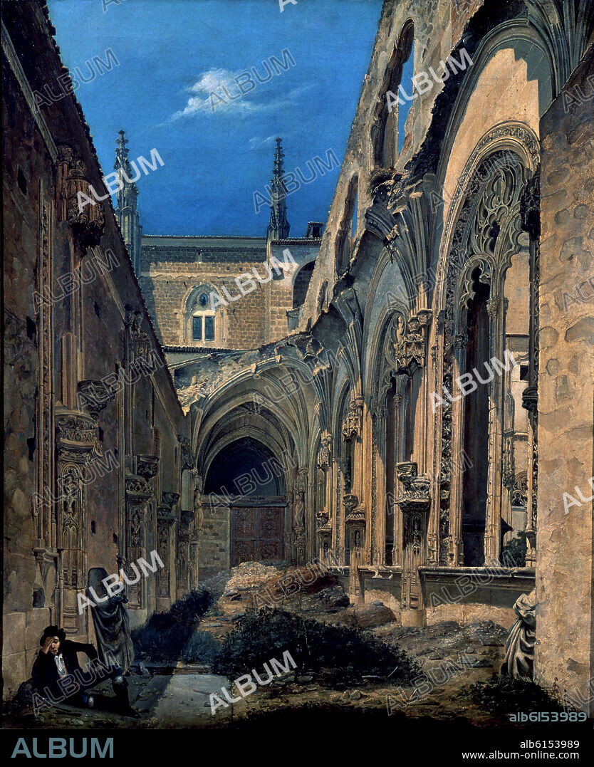 CECILIO PIZARRO (1818-1886). 'Ruinas de San Juan de los Reyes de Toledo', 1846, Oil on canvas, 80 x 65,70 cm.