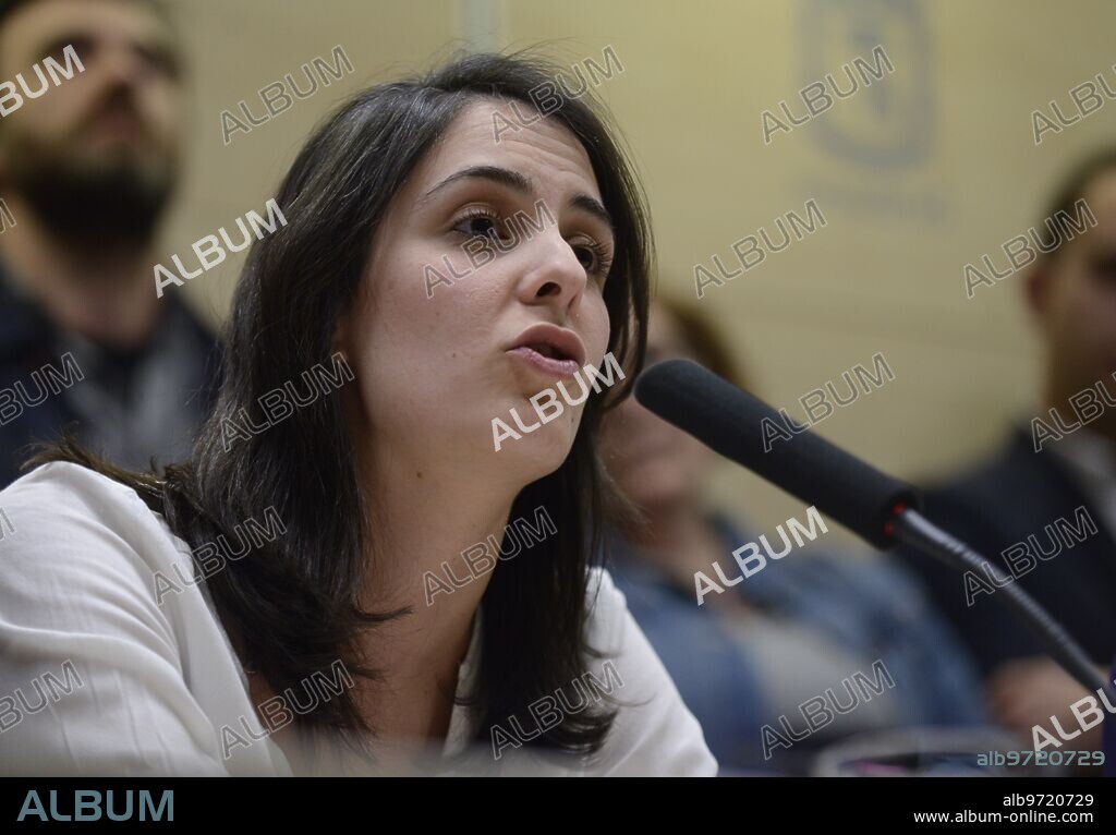 Madrid, 03/18/2016. Press conference for the fine of Rita Maestre, for the incident in the chapel of the Complutense University. Photo: Maya Balanya ARCHDC.