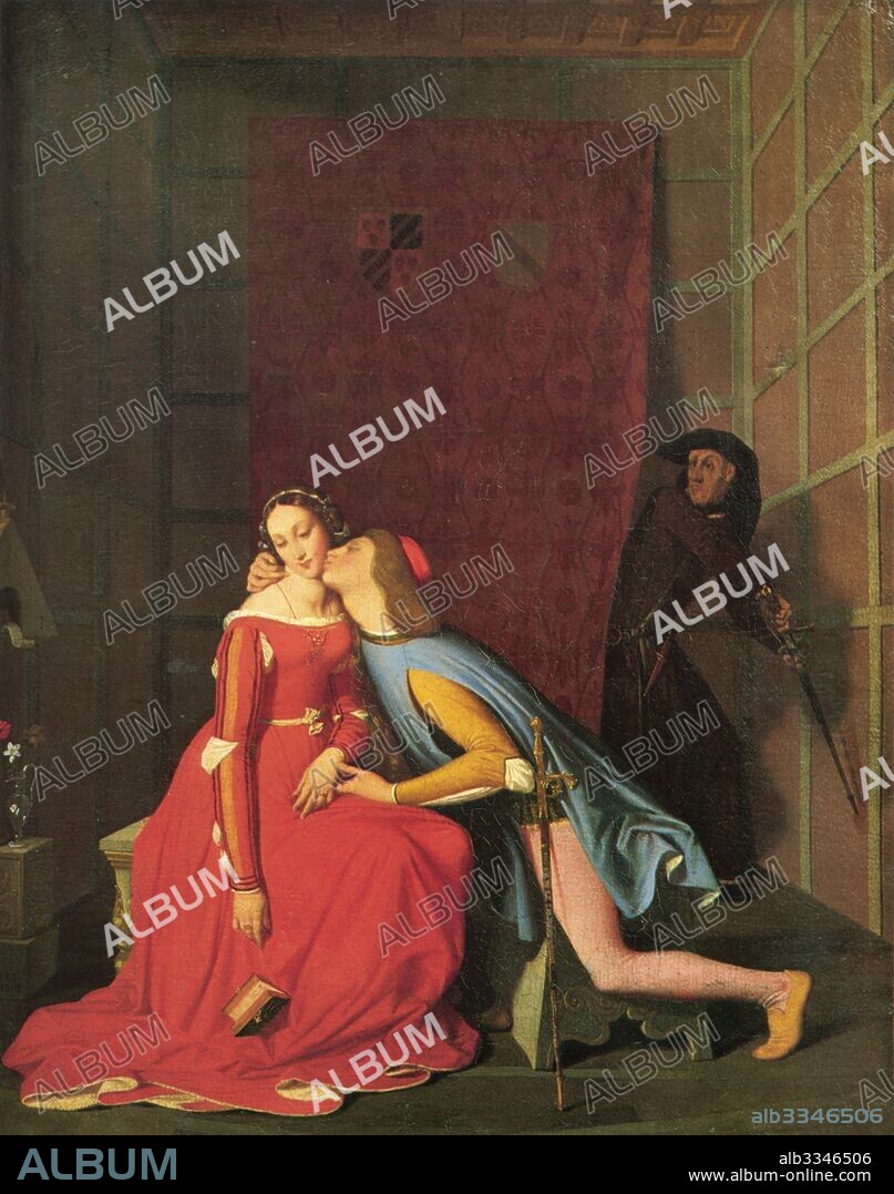 JEAN AUGUSTE DOMINIQUE INGRES. Paolo and Francesca da Rimini.