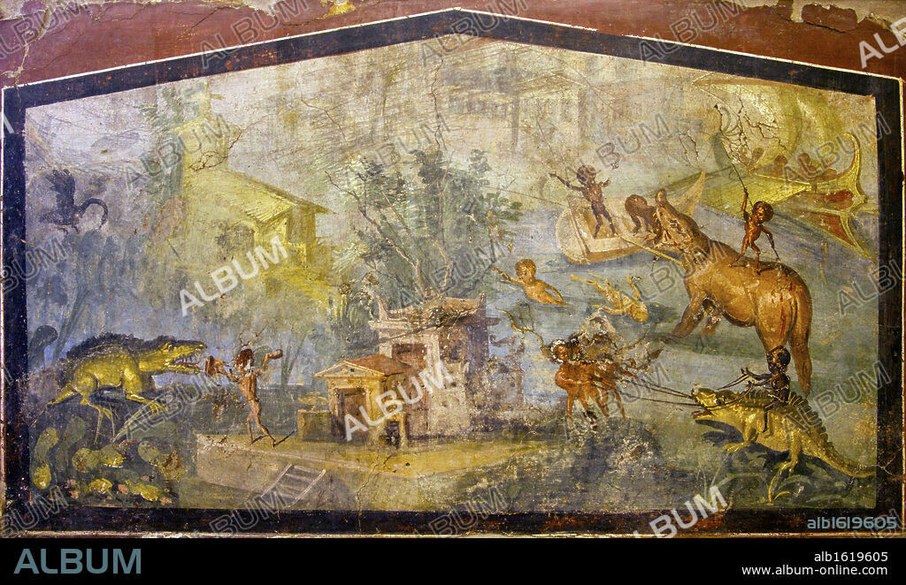 Judgment of Solomon, fresco, Italy, Naples, National Archeological Museum.