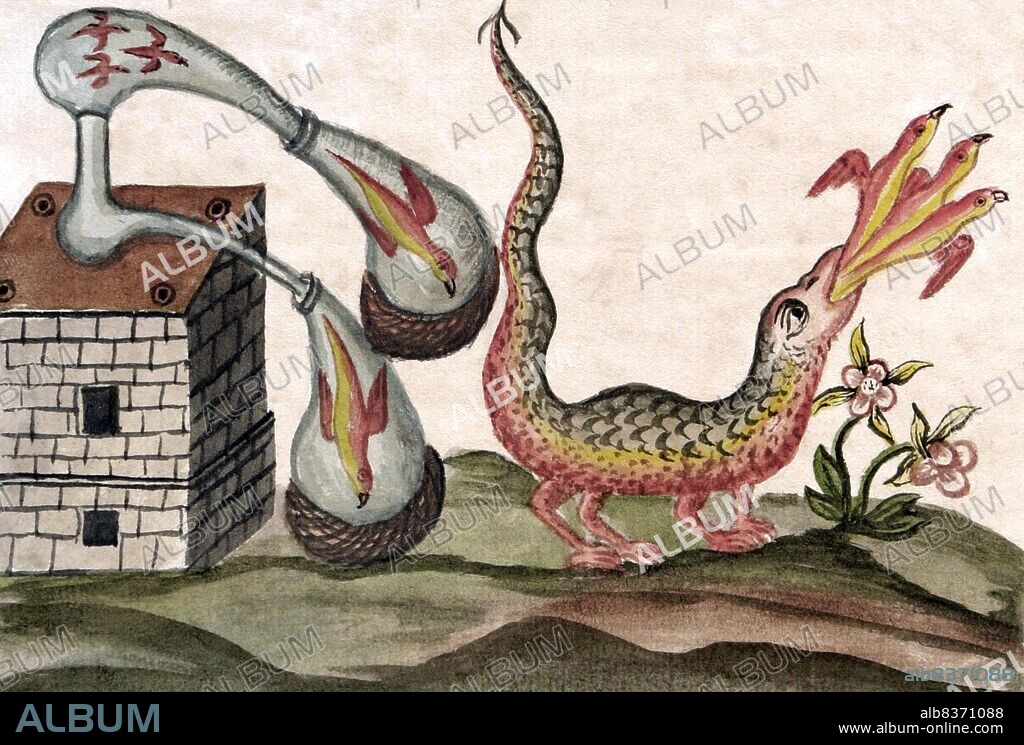 <i>Clavis Artis</i> is the title of an alchemical manuscript published in Germany in three volumes in the late 17th or early 18th century, attributed to Zoroaster (Zarathustra). It features numerous watercolour illustrations depicting alchemical images, as well as pen drawings of laboratory instruments.<br/><br/>. Three copies of the manuscript are known to exist, one at the Biblioteca dellAccademia Nazionale dei Lincei in Rome, one at the Biblioteca Civica Attilio Hortis in Trieste, and one at the Bayerische Staatsbibliothek in Munich. There is no information about the author and the origin of the manuscript, but there are references to a Rosicrucian order (Orden der Gold- und Rosenkreutzer).
