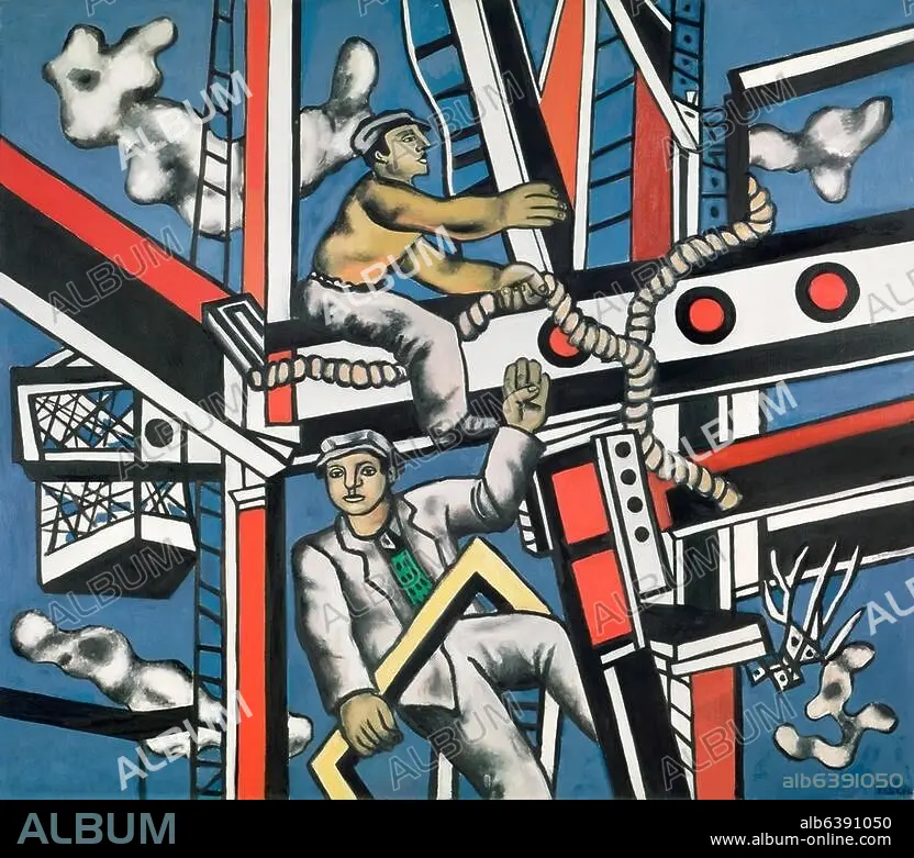 Etude pour 'Les Constructeurs': l'équipe au repos [Study for 'The  Constructors': The Team at Rest] by Fernand Léger | National Galleries of  Scotland