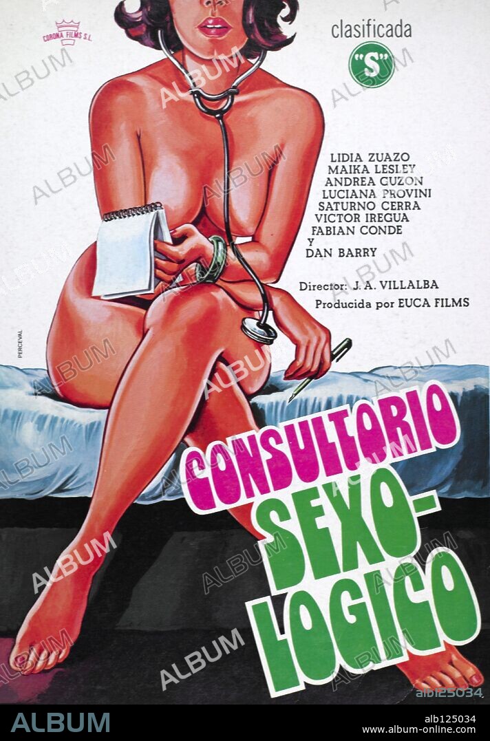 Poster de CONSULTORIO SEXOLOGICO, 1980, dirigida por J. A. VILLALBA. Copyright EUCA FILMS.