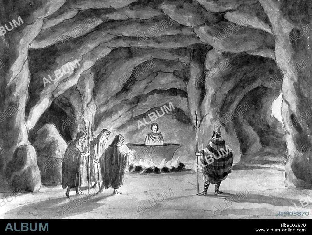 Pit of Acheron Macbeth Charles Kean Production.