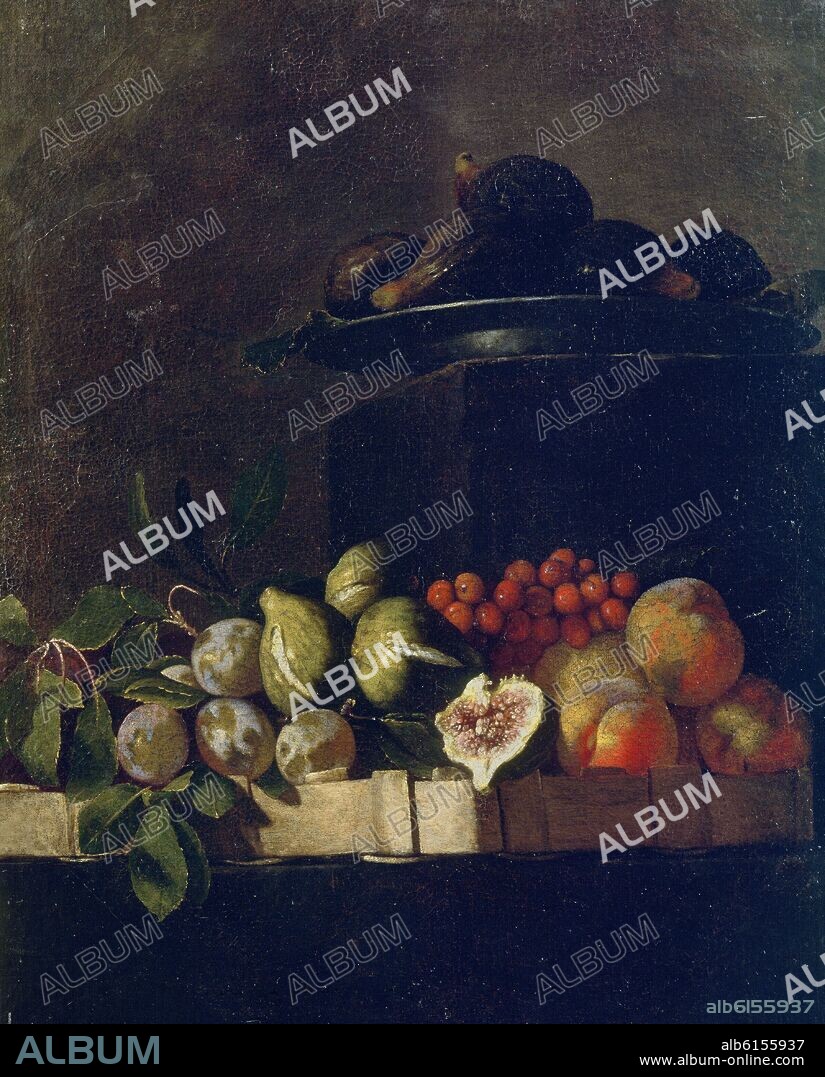 BODEGON DE FRUTAS(HIGOS,CIRUELAS,CEREZAS Y MELOCOTONES).