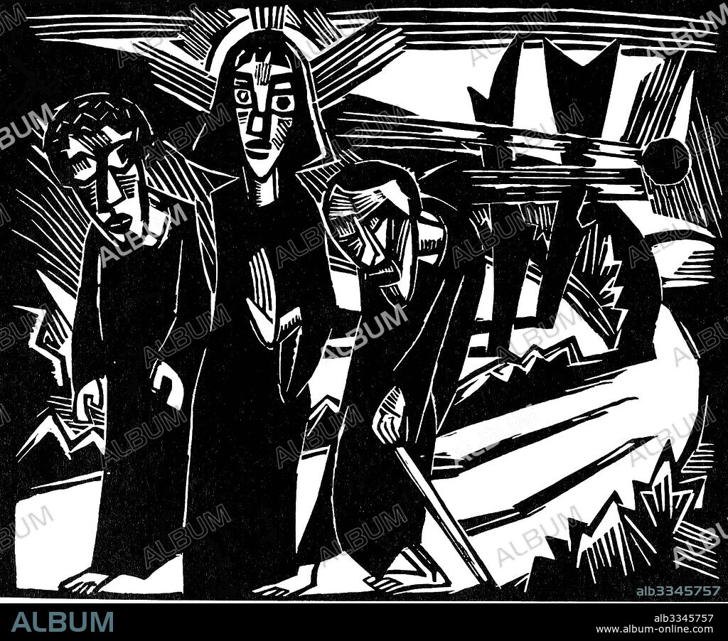 KARL SCHMIDT-ROTTLUFF. The Way to Emmaus.