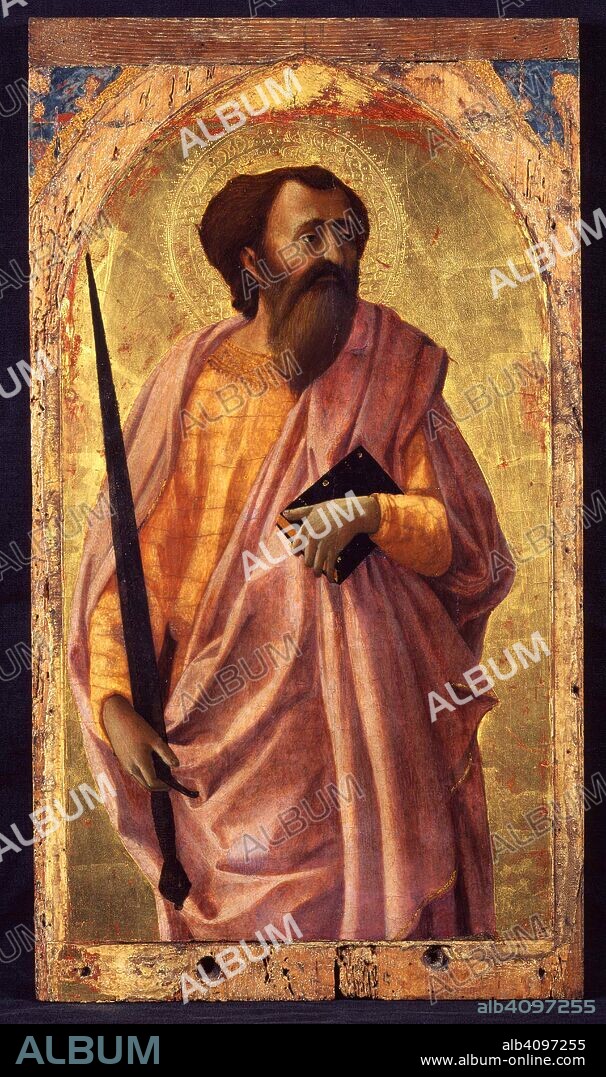 MASACCIO. Saint Paul. From the Altarpiece for the Santa Maria del Carmine in Pisa.
