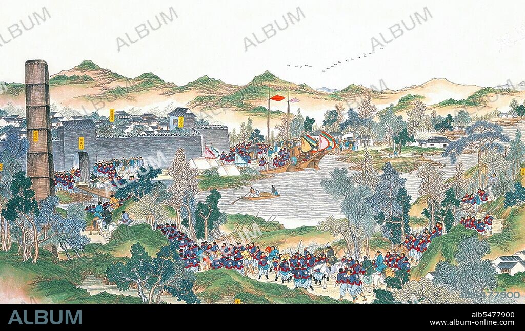 The Taiping Rebellion was a widespread civil war in southern China from 1850 to 1864, led by heterodox Christian convert Hong Xiuquan, who, having received visions, maintained that he was the younger brother of Jesus Christ, against the ruling Manchu-led Qing Dynasty. About 20 million people died, mainly civilians, in one of the deadliest military conflicts in history. Hong established the Taiping Heavenly Kingdom with its capital at Nanjing. The Kingdom's army controlled large parts of southern China, at its height containing about 30 million people. The rebels attempted social reforms believing in shared 'property in common' and the replacement of Confucianism, Buddhism and Chinese folk religion with a form of Christianity. The Taiping troops were nicknamed 'Longhairs' (simplified Chinese: ??; traditional Chinese: ??; pinyin: Chángmáo) by the Qing government. The Taiping areas were besieged by Qing forces throughout most of the rebellion. The Qing government crushed the rebellion with the eventual aid of French and British forces. In the 20th century, Sun Yat-sen, founder of the Chinese Nationalist Party, looked on the rebellion as an inspiration, and Chinese paramount leader Mao Zedong glorified the Taiping rebels as early heroic revolutionaries against a corrupt feudal system.