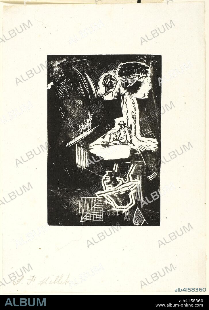 JEAN FRANCOIS MILLET. Sketches. Jean François Millet; French, 1814-1875. Date: 1863-1875. Dimensions: 144 × 96 mm (image/block); 244 × 173 mm (sheet). Woodcut on ivory laid China paper. Origin: France.