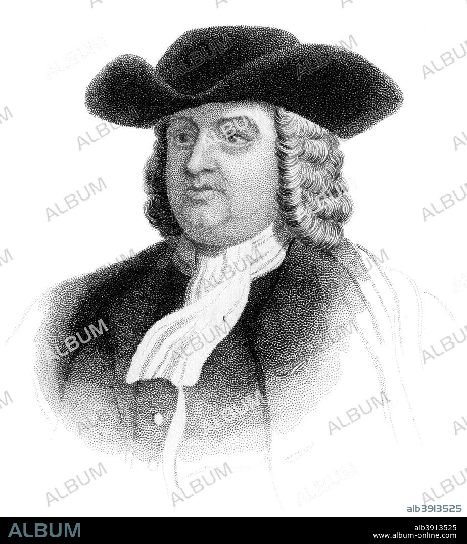 William Penn, founder of the Commonwealth of Pennsylvania, (c1850). A member of the Society of Friends, popularly known as Quakers, Penn (1644-1718) established the colony of Pennsylvania and the city of Philadelphia in America. Taken from the book Old England's Worthies. (London, c1850).