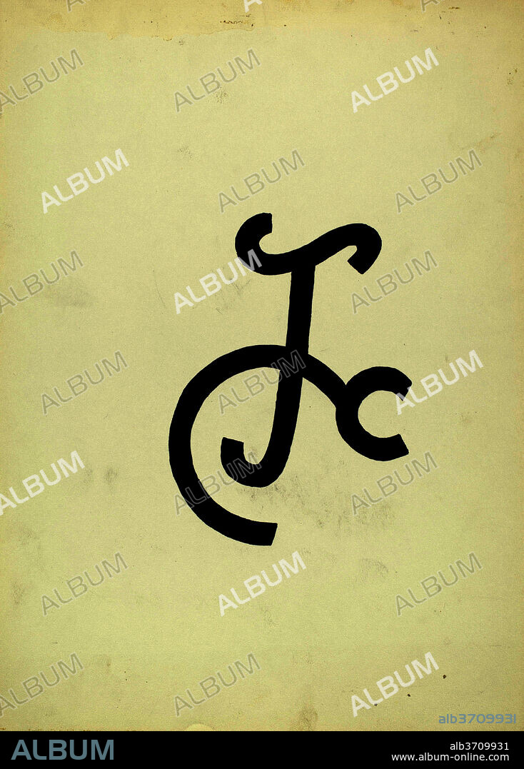 J. HENRY MARLEY. Cattle Brand. Dated: c. 1936. Dimensions: overall: 33.8 x 24 cm (13 5/16 x 9 7/16 in.). Medium: watercolor on paper.