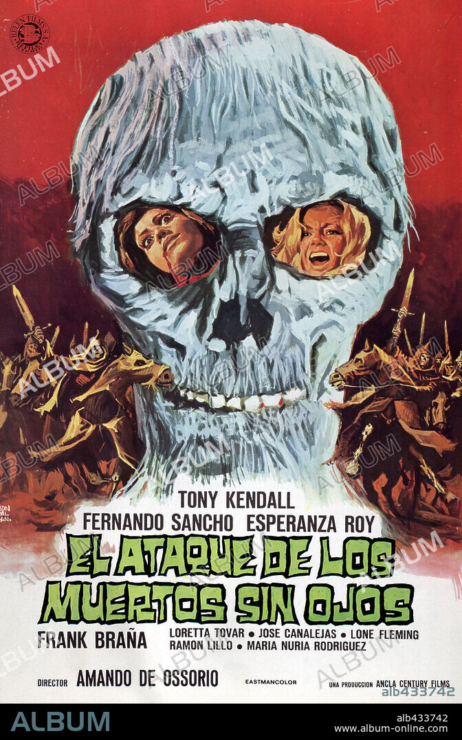 Poster of MARK OF THE DEVIL 5: RETURN OF THE BLIND DEAD, 1973 (EL ATAQUE DE LOS MUERTOS SIN OJOS), directed by AMANDO DE OSSORIO. Copyright ANCLA CENTURY FILMS.
