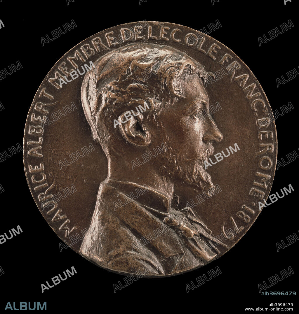 LOUIS-OSCAR ROTY. Maurice Albert, 1854-1907. Dated: 1879. Dimensions: overall (diameter): 12.1 cm (4 3/4 in.). Medium: bronze.