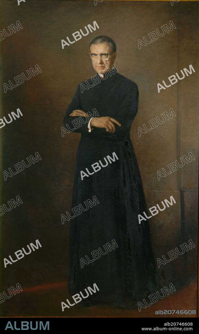 LUIS MOSQUERA (1899-1987). Portrait of Jose Maria Escriva de Balaguer, founder of Opus Dei in 1928. Madrid, Opus Dei prelacy. Spain.