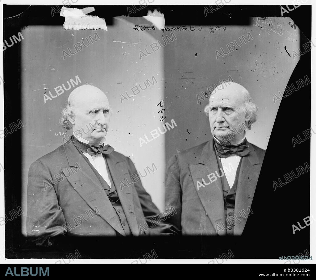 Ezra Bartlett French of Maine, 1865-1880. French, Hon. Ezra Bartlett of Me., between 1865 and 1880. Member of the Peace Convention held in Wash. D.C. in 1861 Appointed by Lincoln 2nd Auditor of the Treasury Aug. 3, 1861. [Politician, lawyer and newspaper editor].