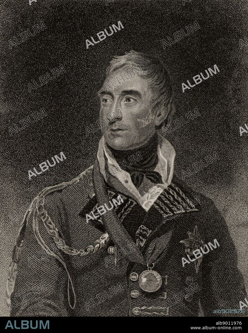 Thomas Graham, Baron Lynedoch (1750-1843) Scottish general who fought in the Napoleonic Wars. He served under Sir John Moore in Portugal in the Peninsular campaign. Victorious at Barossa 1811. Commanded left wing at Vittoria 1813. Stipple engraving from 'History of the Wars Occasioned by the French Revolution. ' by CH Gifford (London, 1817).