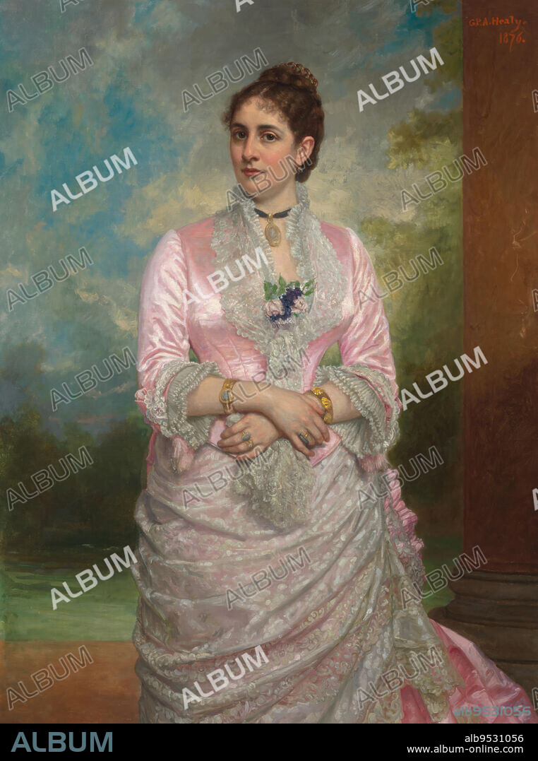 GEORGE PETER ALEXANDER HEALY. Delia Spencer Caton Field. oil on canvas. Date: 1876.