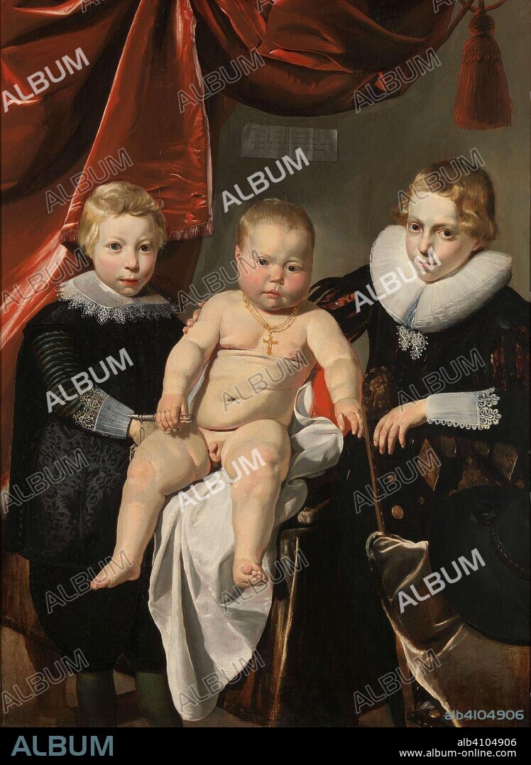 THOMAS DE KEYSER. Group Portrait of Three Brothers. Group Portrait of Three Brothers, named Hendrick, Johannes and Simon. Dating: c. 1627 - c. 1632. Measurements: support: h 121.5 cm × w 88.4 cm.