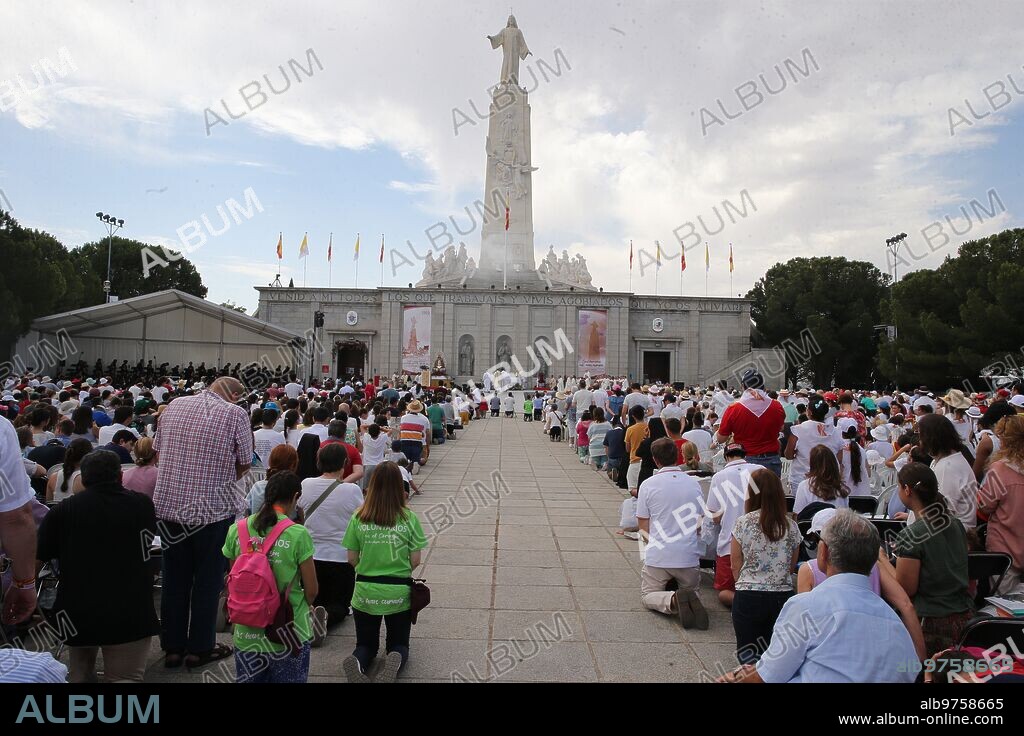 Getafe (Community of Madrid), 06/30/2019. Mass on the Cerro de los Ángeles, officiated by the Archbishop of Madrid Carlos Osoro, on the occasion of the centenary of the consecration of Spain to the Sacred Heart of Jesus. Photo: Jaime García. ARCHDC.