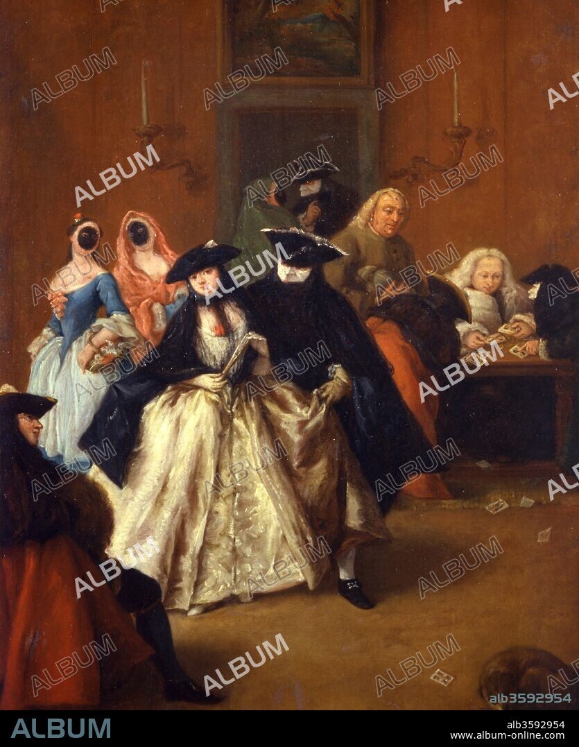 PIETRO LONGHI. Casino (Il ridotto) in Venice.