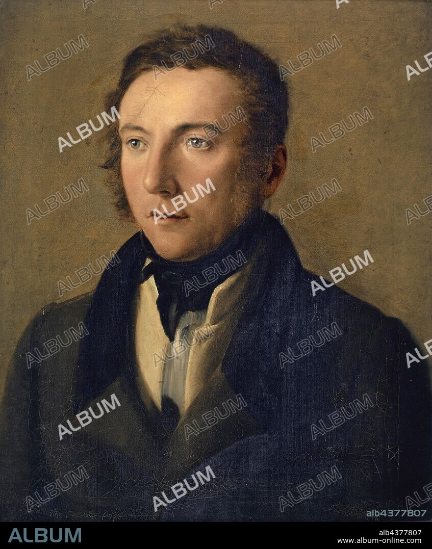 Portrait of the Artist's Brother, Achilles Miville-Baumann, around 1824, oil on canvas, 59.5 x 48.5 cm, unsigned, Jakob Christoph Miville, Basel 1786–1836 Basel.