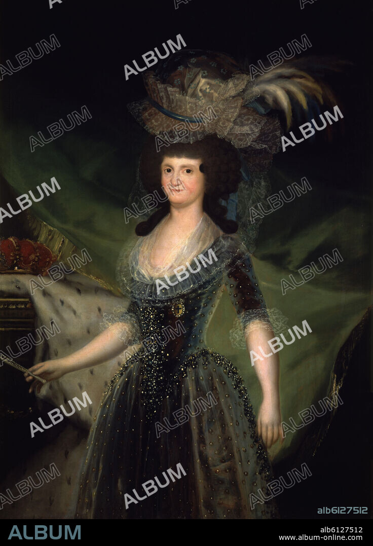 FRANCISCO GOYA Y LUCIENTES DE (1746-1828). RETRATO DE LA REINA MARIA LUISA DE PARMA - 1789 - OLEO/LIENZO - 137 x 110 cm.