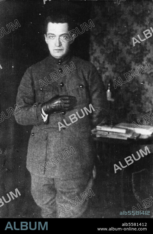 Kerensky, Aleksandr Fyodorovich Russian poltician (1917 Minister for Justice, War and Prime Minister). Simbirsk 22.4.1881 - New York 11.6.1970. Portrait photo, undated.