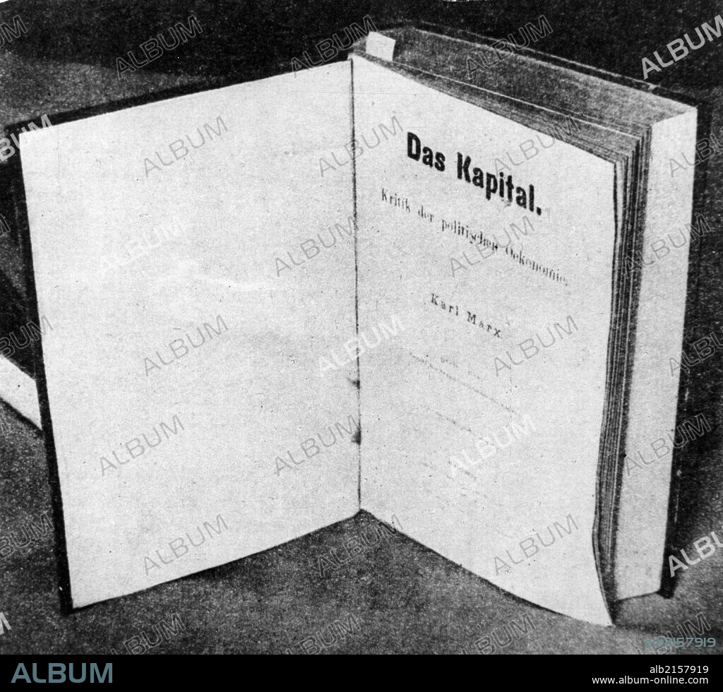 The title page of the first german edition of 'das kapital' by karl marx (hamburg, 1867) . 01/02/2013