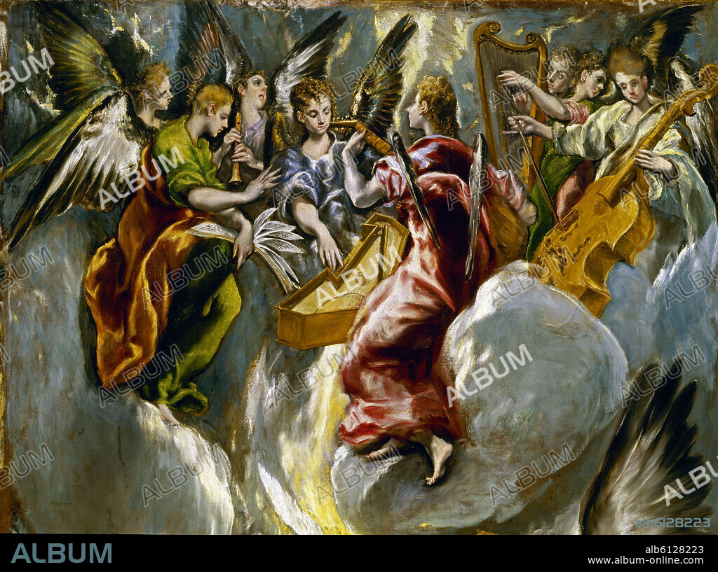 EL GRECO. 'Annunciation' (detail), 1596-1600, Oil on canvas, P03888.