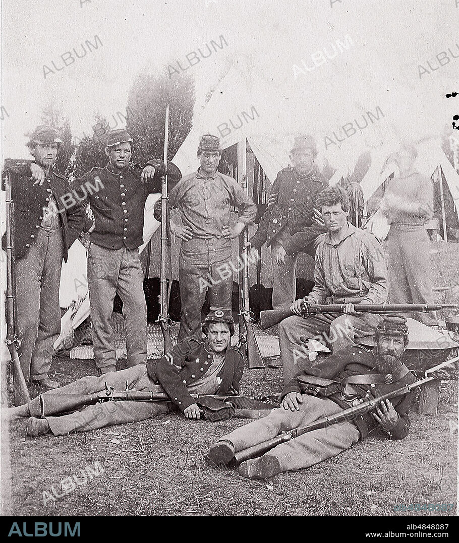 23rd New York Infantry, ca. 1861. Formerly attributed to Mathew B. Brady.