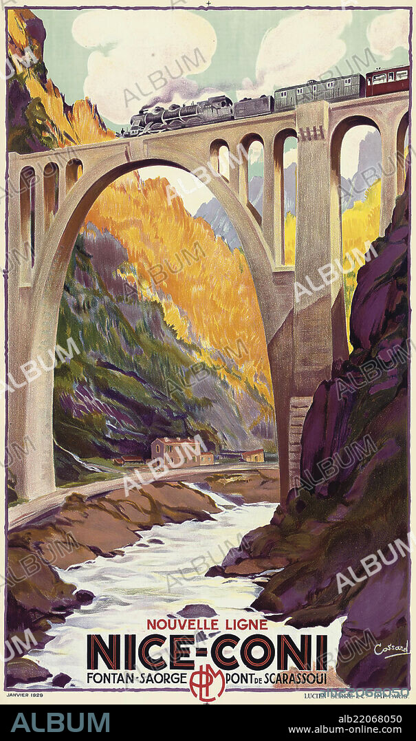 ADOLPHE COSSARD. Nice - Coni.