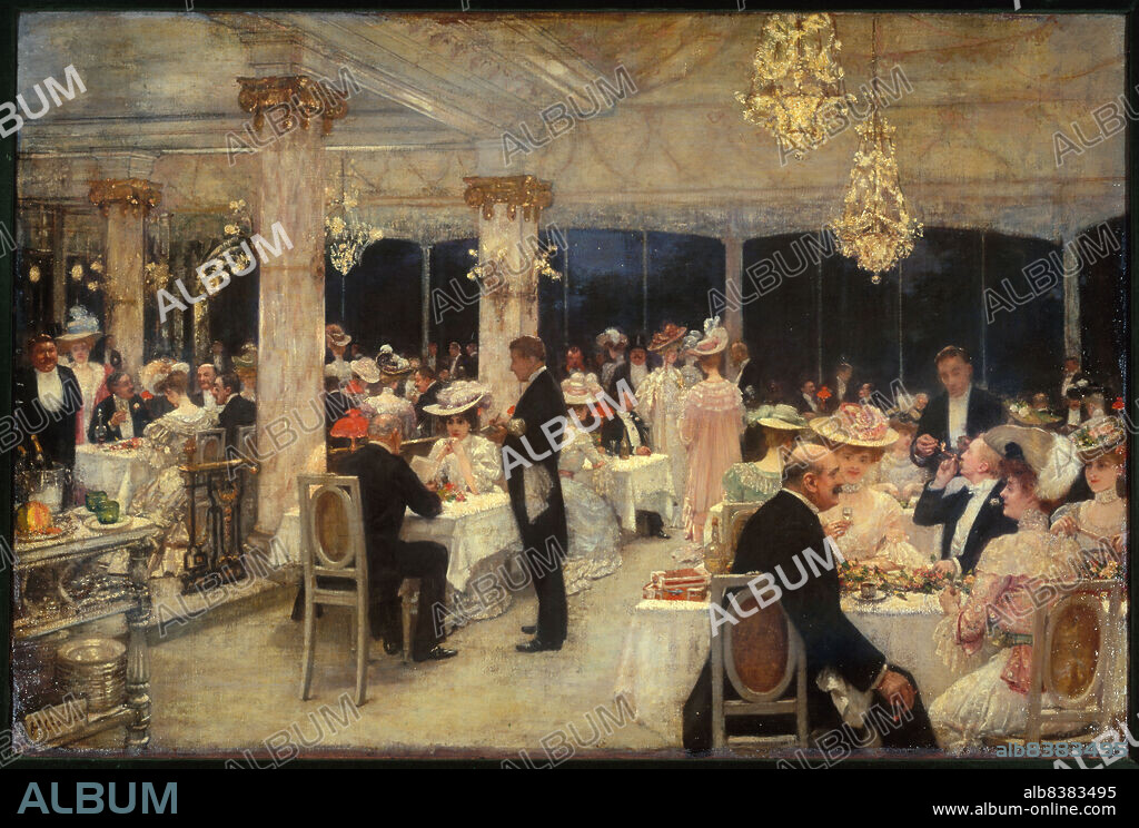 HENRI GERVEX. Armenonville, le soir du Grand-Prix, 1905.