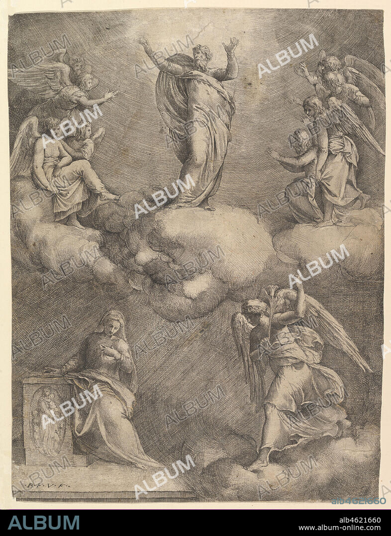 BATTISTA FRANCO VENEZIANO. The Annunciation, before 1557.