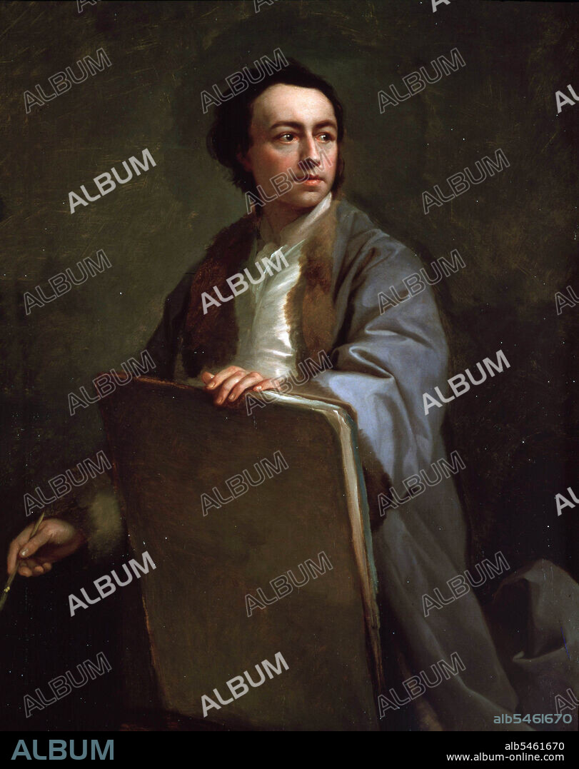 ANTON RAPHAEL MENGS. MENGS , ANTON RAPHAEL. PINTOR AUSTRIACO . 1728 - 1779. AUTORRETRATO. MUSEO DEL PRADO . MADRID.