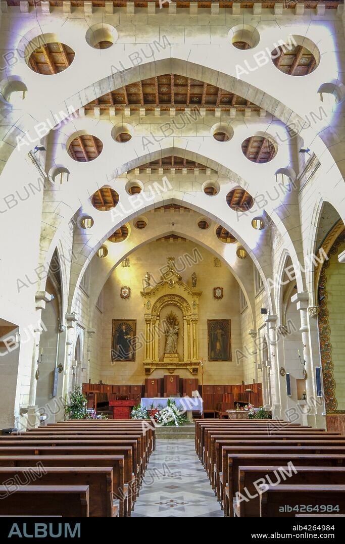 Monasterio de Santa Maria de la Real, 1229 , estilo gótico mediterráneo, Secar de la Real, Palma, Mallorca, balearic islands, Spain.
