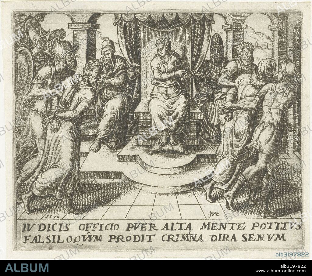 Daniel condemns the elders, Abraham de Bruyn, 1570.