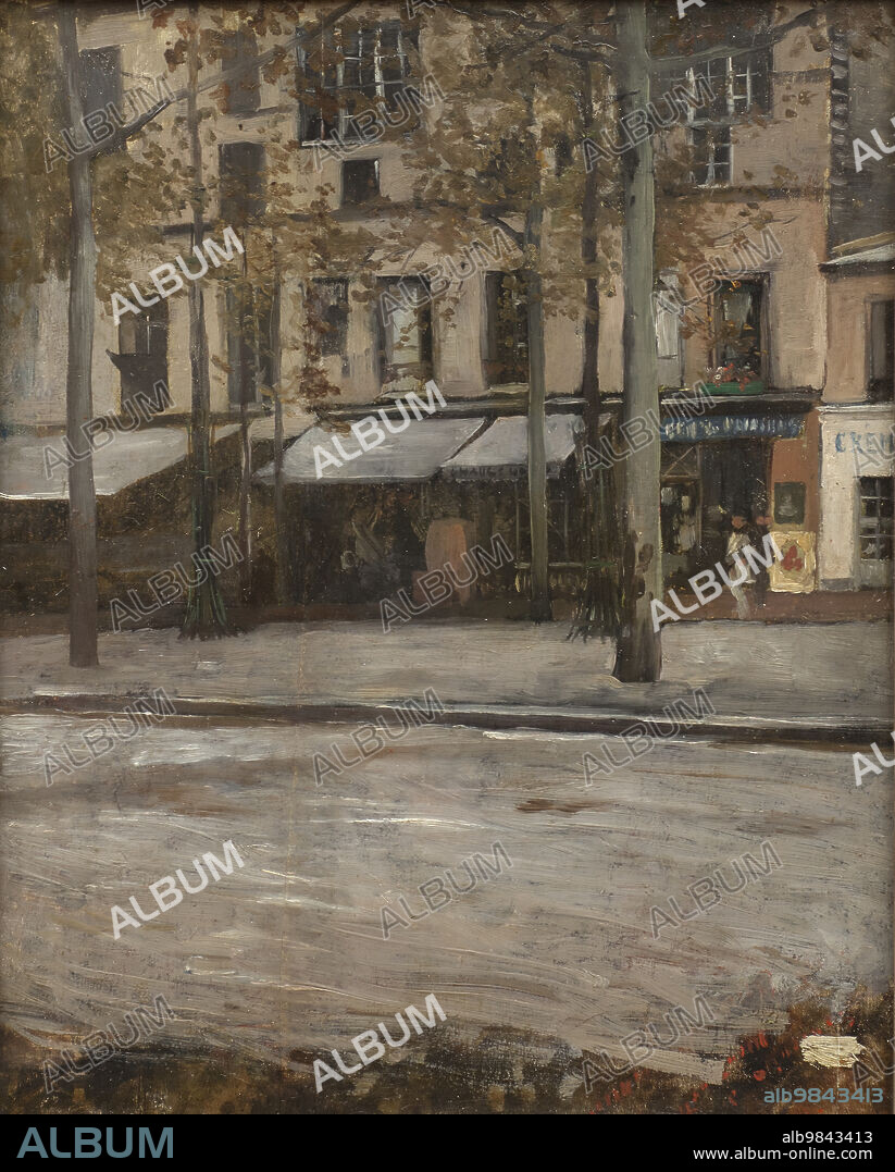 HUGO BIRGER. A Street in Paris. Study from Montmartre, unknown date.