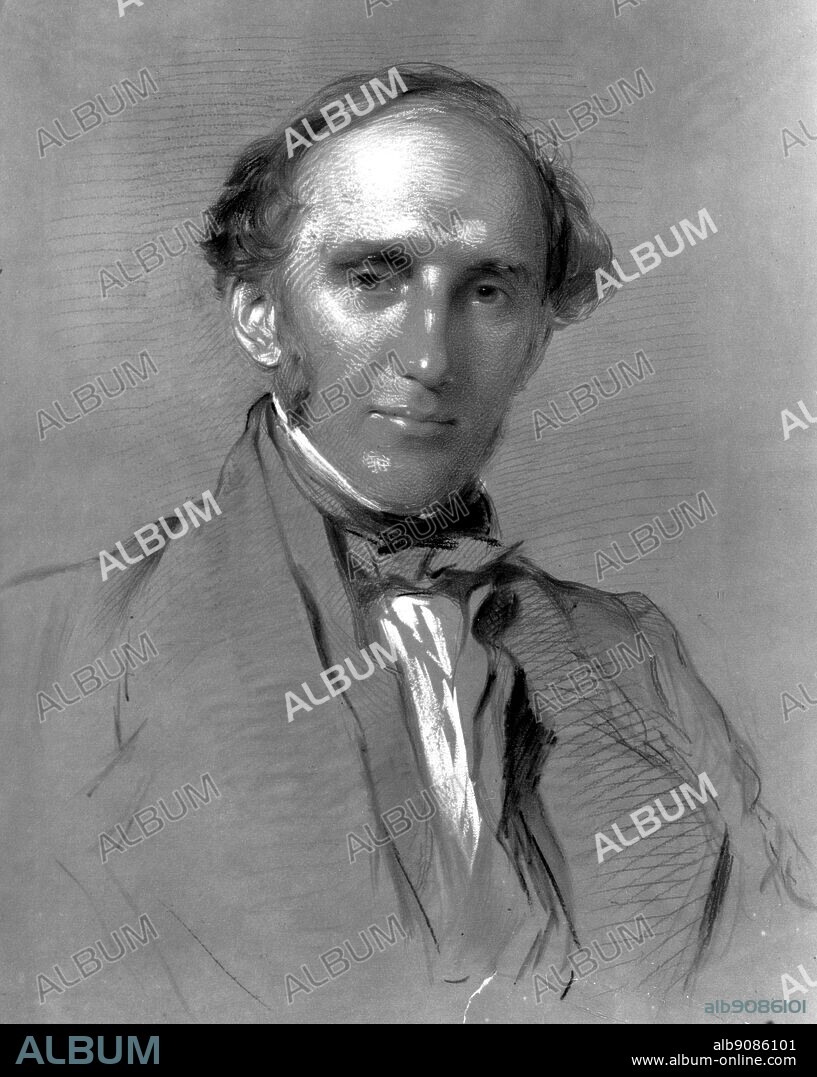 Erasmus Alvey Darwin (1804-1881), older brother of Charles Darwin. Sketch by George Richmond (1809 -1896). 'He was extremely agreeable and his wit often reminded me of that in the letters and works of Charles Lamb.' (quote). Darwin and the Beagle by Alan Moorhead, page 246.