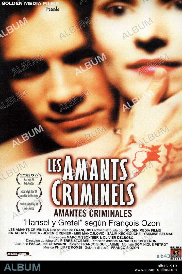 Poster de AMANTES CRIMINALES, 1999 (LES AMANTS CRIMINELS), dirigida por FRANÇOIS OZON. Copyright FIDELITE PRODUCTIONS.